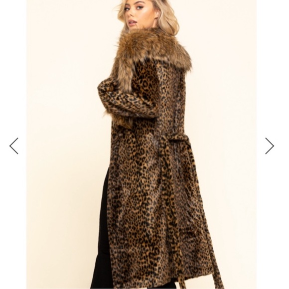 Show Me Your Mumu Minelli Faux Fur trench coat - Picture 4 of 9